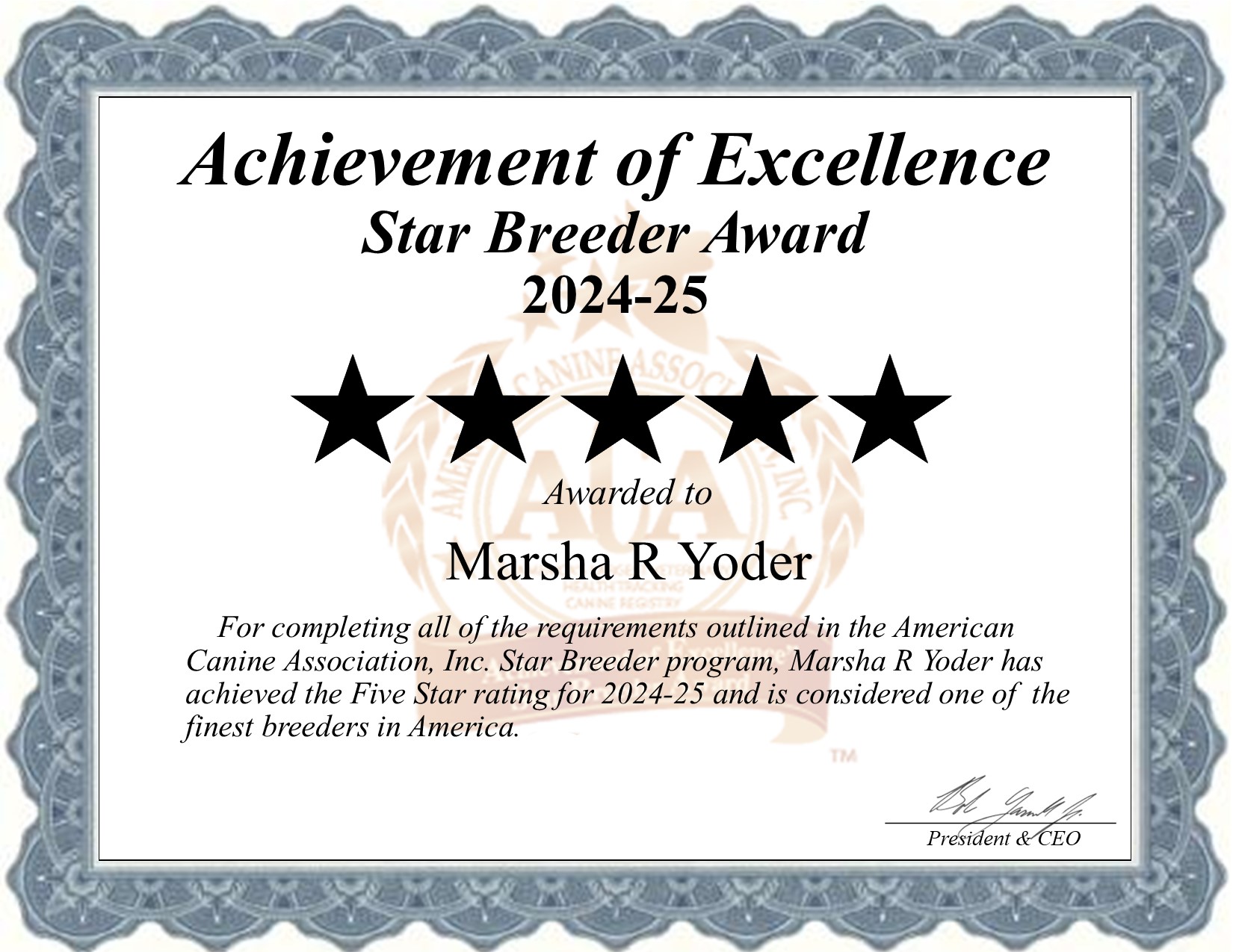 Marsha R, Yoder, dog, breeder, star, certificate, Marsha R-Yoder, Oswego, KS, Kansas, puppy, dog, kennels, mill, puppymill, usda, 5-star, aca, ica, registered, Havanese